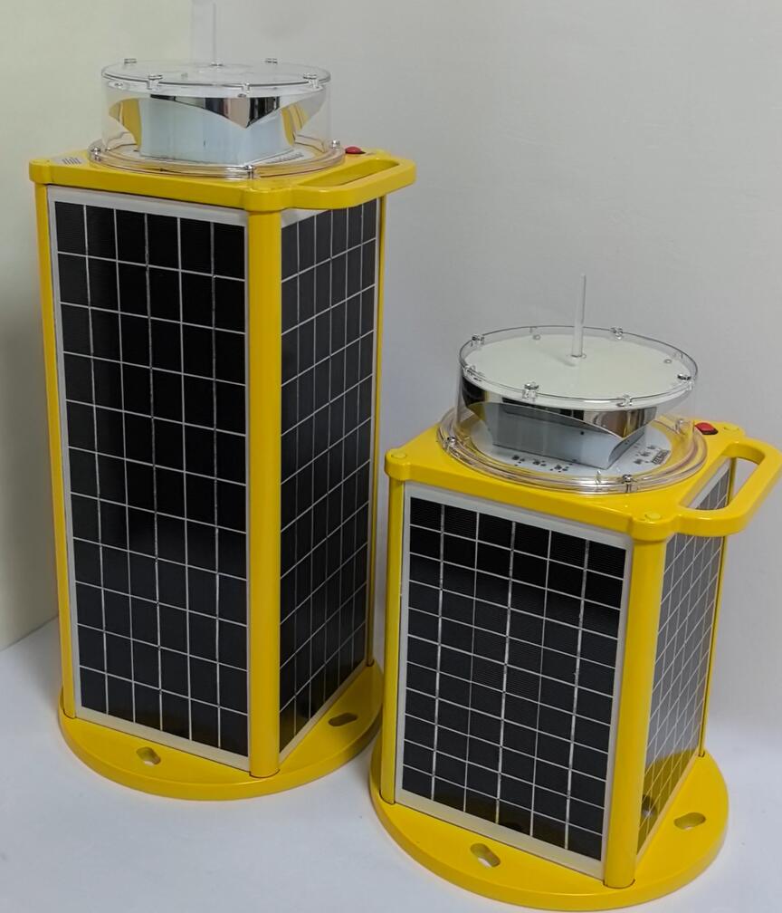 solar aviation light for tower crane